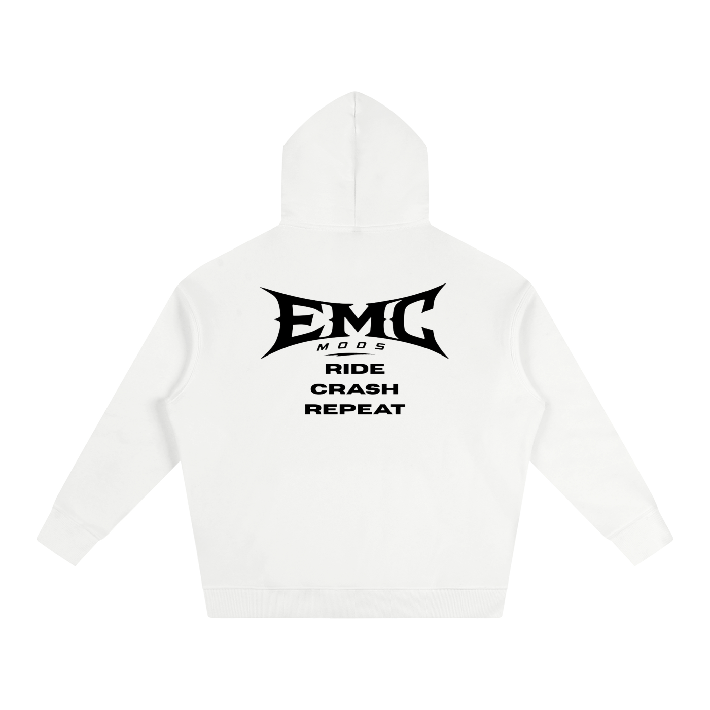 EMC Mods Ride Crash Repeat Hoodie: White product detail photo 2