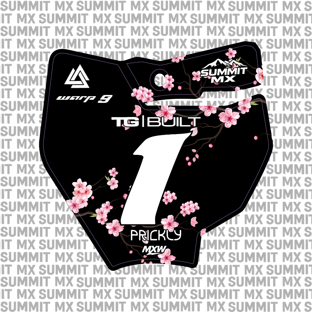 Cherry Blossom Number Plate Decal product detail photo 7
