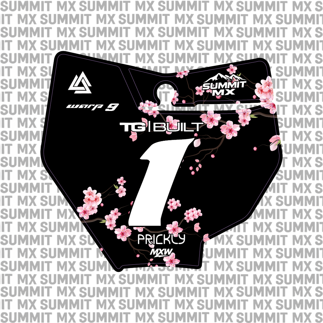 Cherry Blossom Number Plate Decal product detail photo 6