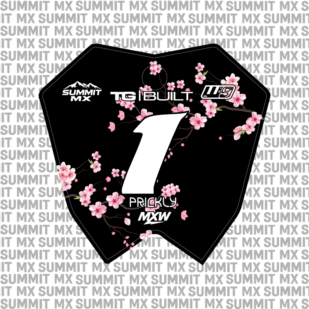 Cherry Blossom Number Plate Decal product detail photo 5
