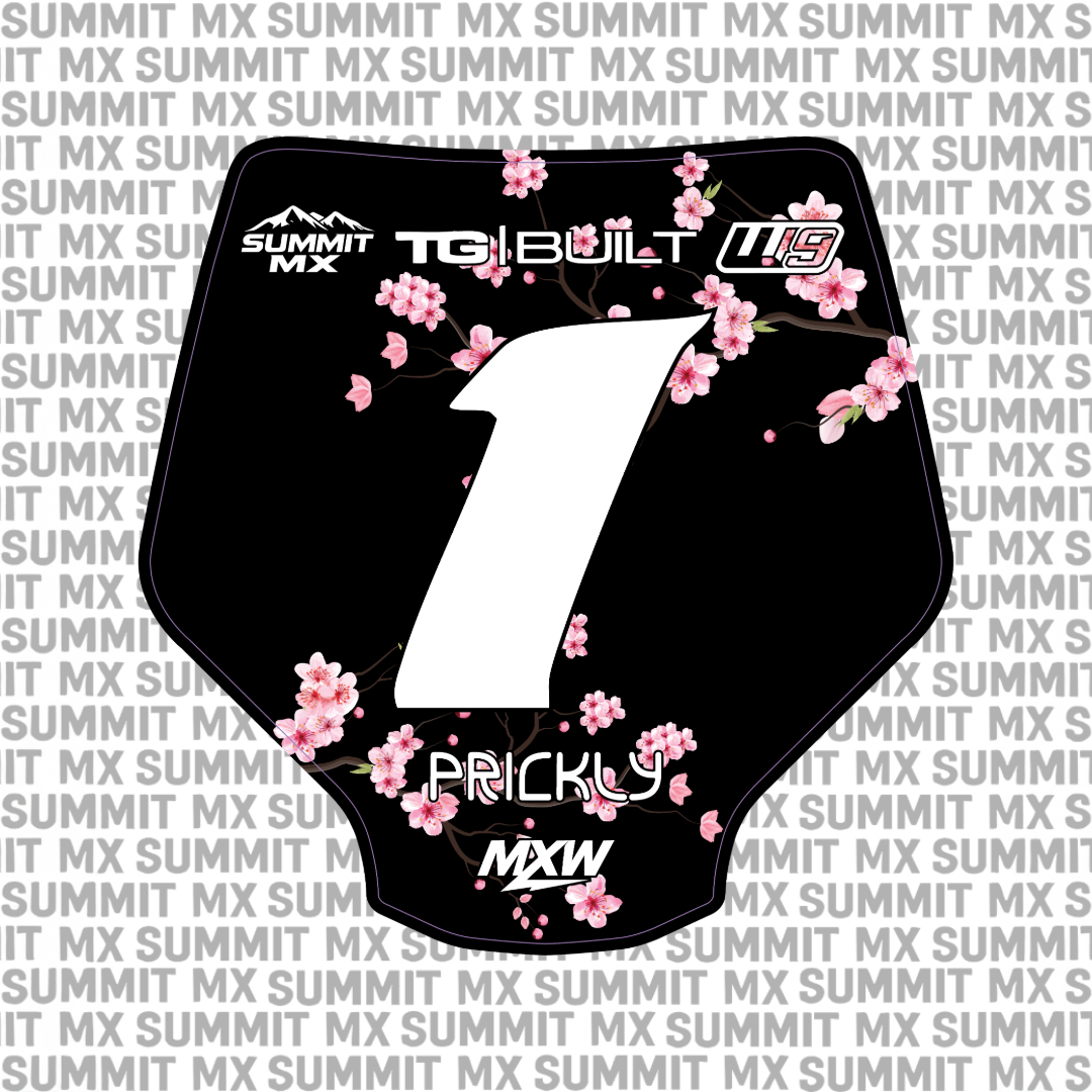 Cherry Blossom Number Plate Decal product detail photo 8