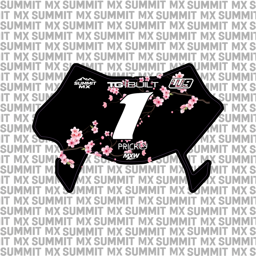 Cherry Blossom Number Plate Decal product detail photo 4