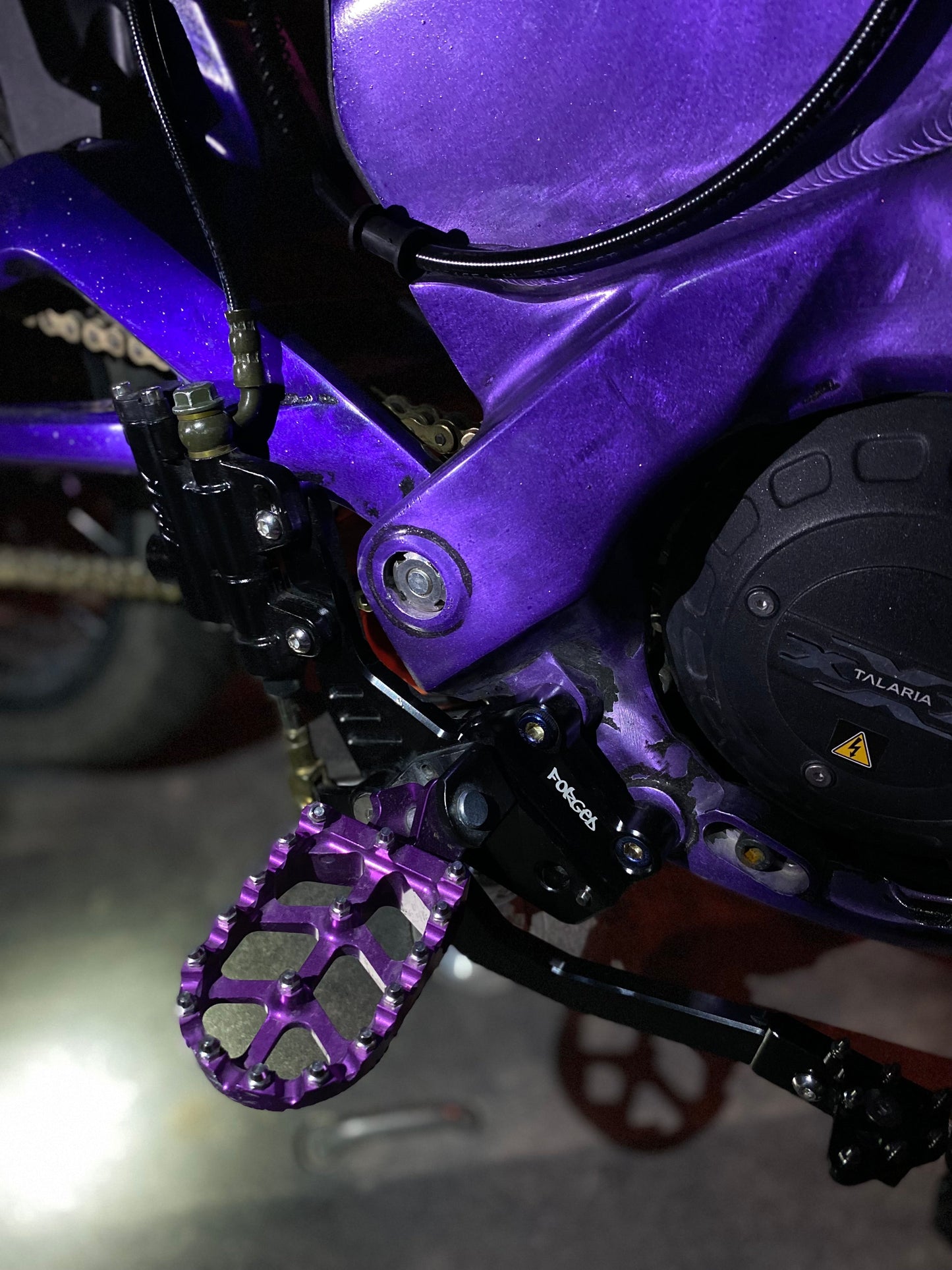 Talaria XXX Foot Brake Kit | Moto Style Rear Brake Conversion (Full Kit or Bracket Only) | Forged Racing