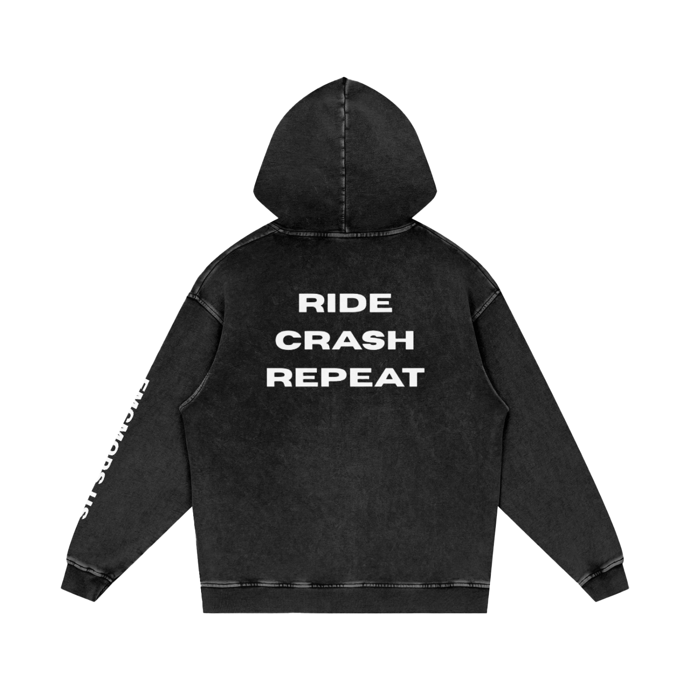 EMC Mods Snow Wash RCR Hoodie: Black product detail photo 2