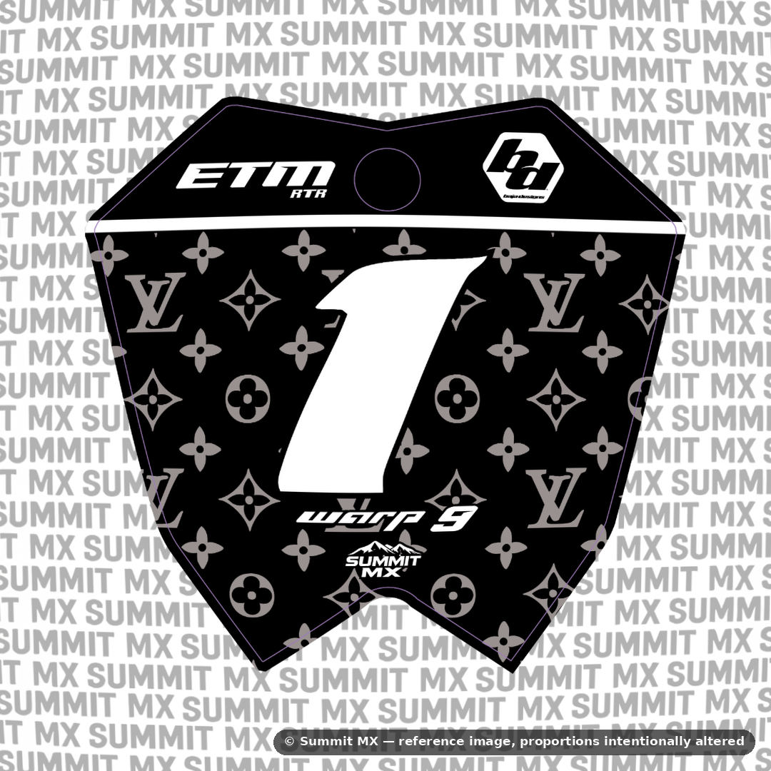 LV Number Plate Decal product detail photo 4